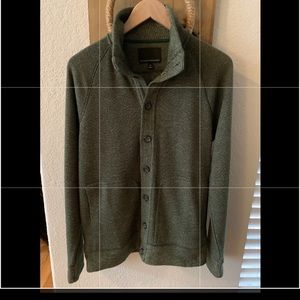 BR Green Button Up Sweater